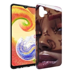 Чехол MyPads лицо девушки тень женский для Samsung Galaxy A04