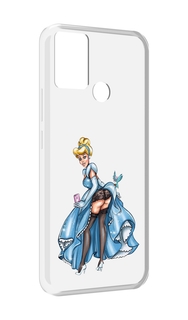 Чехол MyPads девушка-в-платье-красивая женский для Infinix Hot 11 Play