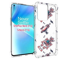 Чехол MyPads мини-роботы для OnePlus Nord 2T