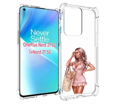 Чехол MyPads Девушка-в-мини-платье женский для OnePlus Nord 2T