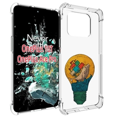 Чехол MyPads кит в лампочке с парусами для OnePlus 10T