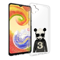 Чехол MyPads Панда-в-костюме для Samsung Galaxy A04
