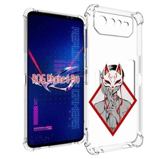 Чехол MyPads девушка в маске япония для Asus ROG Phone 6 Pro