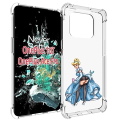 Чехол MyPads девушка-в-платье-красивая женский для OnePlus 10T