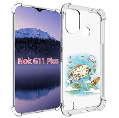 Чехол MyPads Счастливый чемодан для Nokia G11 Plus