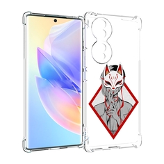 Чехол MyPads девушка в маске япония для Honor 70
