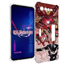 Чехол MyPads Тони-Старк-и-костюмы для Asus ROG Phone 6 Pro