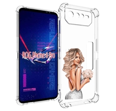 Чехол MyPads Роскошное-платье женский для Asus ROG Phone 6 Pro