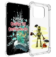 Чехол MyPads прикольный робот для OnePlus 10T