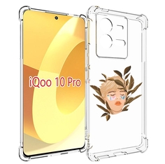 Чехол MyPads лицо-с-патчами для Vivo iQOO 10 Pro