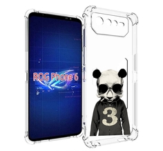 Чехол MyPads Панда-в-костюме для Asus ROG Phone 6