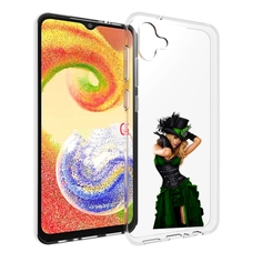 Чехол MyPads девушка-в-модном-длинном-платье женский для Samsung Galaxy A04