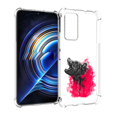 Чехол MyPads медведь в дымке для Tecno Camon 19 Neo