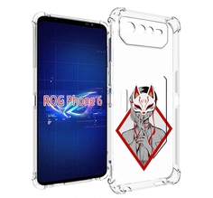 Чехол MyPads девушка в маске япония для Asus ROG Phone 6
