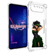Чехол MyPads девушка-в-модном-длинном-платье женский для Asus ROG Phone 6 Pro
