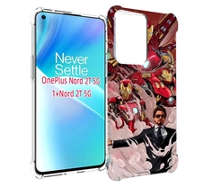Чехол MyPads Тони-Старк-и-костюмы для OnePlus Nord 2T