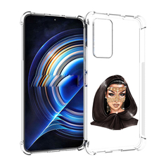 Чехол MyPads девушка-в-золотой-маске для Tecno Camon 19 Neo