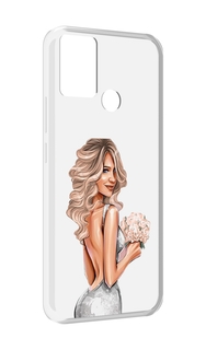 Чехол MyPads Роскошное-платье женский для Infinix Hot 11 Play