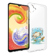 Чехол MyPads Счастливый чемодан для Samsung Galaxy A04