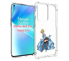 Чехол MyPads девушка-в-платье-красивая женский для OnePlus Nord 2T