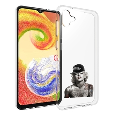 Чехол MyPads Мерлин Монро с тату женский для Samsung Galaxy A04
