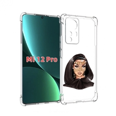Чехол MyPads девушка-в-золотой-маске для Xiaomi 12S Pro