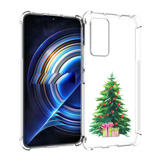 Чехол MyPads Елка новогодняя с подарками акварель для Tecno Camon 19 Neo