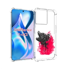 Чехол MyPads медведь в дымке для OnePlus Ace
