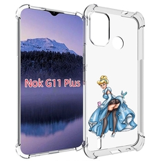 Чехол MyPads девушка-в-платье-красивая женский для Nokia G11 Plus