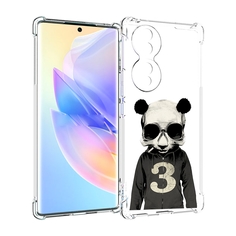 Чехол MyPads Панда-в-костюме для Honor 70