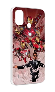 Чехол MyPads Тони-Старк-и-костюмы для Itel A48
