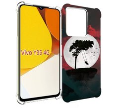 Чехол MyPads качели-над-пропастью для Vivo Y35 4G 2022 / Vivo Y22