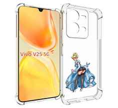 Чехол MyPads девушка-в-платье-красивая женский для Vivo V25 5G / V25e
