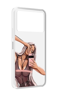 Чехол MyPads девушка-в-прозрачной-одежде для Infinix NOTE 12 VIP (X672)