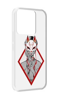 Чехол MyPads девушка в маске япония для Tecno Spark Go 2022 / Tecno Spark 8C