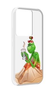 Чехол MyPads Гринч-в-платье для Itel Vision 3 Plus / Itel P38 Pro