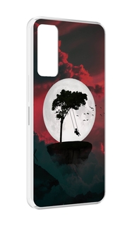 Чехол MyPads качели-над-пропастью для TCL 30 / TCL 30 5G / TCL 30+ plus