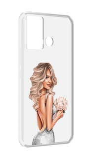 Чехол MyPads Роскошное-платье женский для Infinix Hot 12 Play