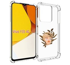 Чехол MyPads лицо-с-патчами для Vivo Y35 4G 2022 / Vivo Y22