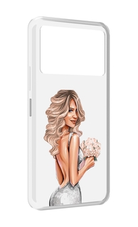 Чехол MyPads Роскошное-платье женский для Infinix NOTE 12 VIP (X672)