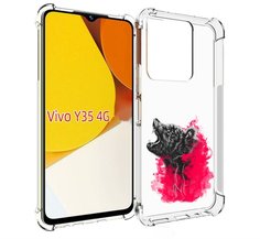 Чехол MyPads медведь в дымке для Vivo Y35 4G 2022 / Vivo Y22