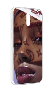 Чехол MyPads лицо девушки тень женский для Alcatel 3L (2019)