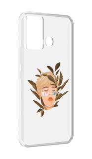 Чехол MyPads лицо-с-патчами для Infinix Hot 12 Play