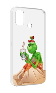 Чехол MyPads Гринч-в-платье для Itel A48