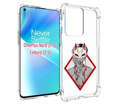 Чехол MyPads девушка в маске япония для OnePlus Nord 2T