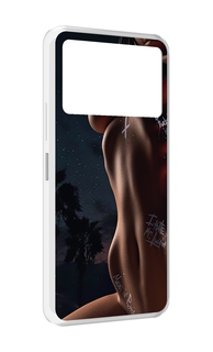 Чехол MyPads белые-татуировки-на-теле для Infinix NOTE 12 VIP (X672)