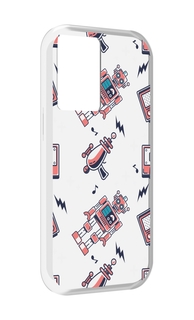 Чехол MyPads мини-роботы для OnePlus Nord N20 SE
