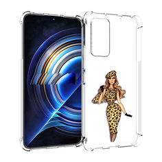 Чехол MyPads леопардовое платье женский для Tecno Camon 19 Neo