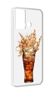 Чехол MyPads Кола-в-стакане для Infinix Hot 12 Play