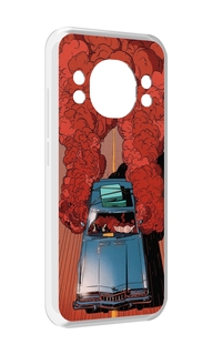 Чехол MyPads машина мчится с дымком для Doogee S98 / S98 Pro